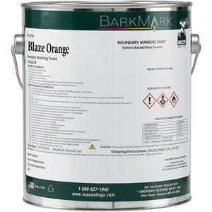 BarkMark Boundary Marking Paint, Blaze Orange, Gallon