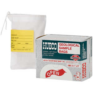 Hubco Protexo Cloth Soil Sample Bags, 3-1/2” x 5”, Box of 100