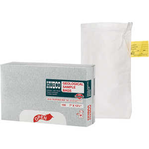 Hubco Protexo Cloth Soil Sample Bags, 7” x 12-1/2”, Box of 100
