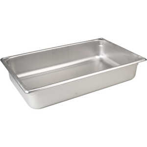 Stainless Steel Pan, 20-3/4” x 12-3/4” x 4”D