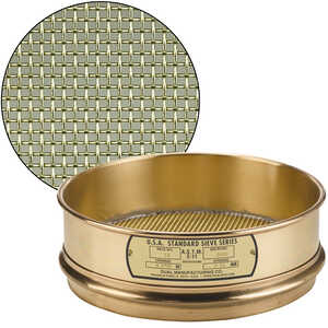 No. 10; 2.00 mm/0.0787” Dual Manufacturing Standard Testing Sieve