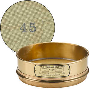 No. 45; 355 µm/0.0139” Dual Manufacturing Standard Testing Sieve