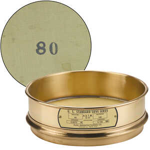 No. 80; 180 µm/0.0070” Dual Manufacturing Standard Testing Sieve