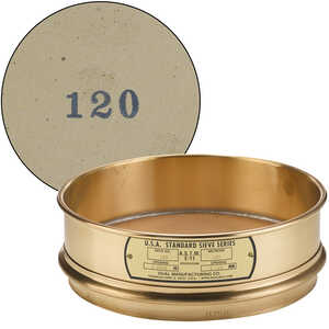 No. 120; 125 µm/0.0049” Dual Manufacturing Standard Testing Sieve