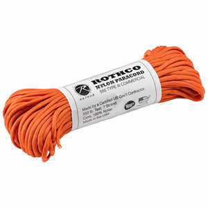 Type III Commerical Paracord, 550 lb. Test, 100´ Safety Orange