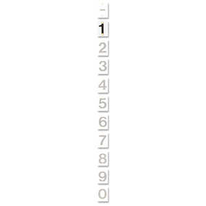 WaterMark Number Plates for Stream Gauges, Number 1