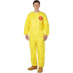 DuPont Tychem 2000 Special Purpose Yellow Coveralls, without Hood, XXXXL