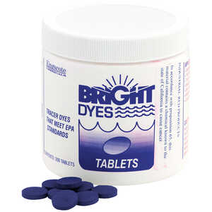 Bright Dyes FLT Blue Dye Tablets, 200 Count Bottle