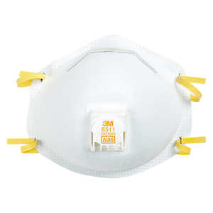 3M 8511 N95 Particulate Respirator, Box of 10