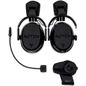 Sena Work 4 Pro Kit with Notch Hook Ups Helmet Mount Earmuffs