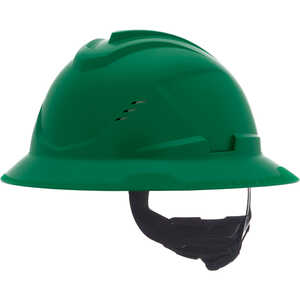 MSA V-Gard C1 Vented Hard Hat, Green