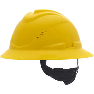 MSA V-Gard C1 Vented Hard Hat, Yellow