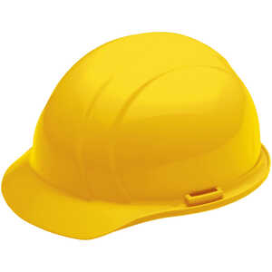 ERB Americana Mega Ratchet Cap Style Hard Hat, Yellow