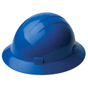 ERB Americana Mega Ratchet Full Brim Hard Hat, Blue