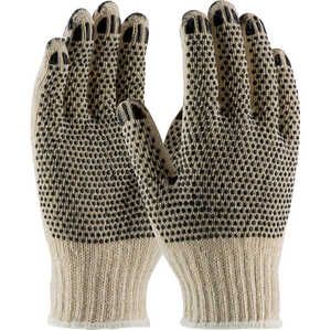 PIP Cotton/Polyester Grip Gloves, Small (Women's)