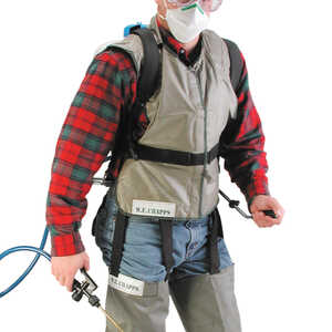Chemical Spray Vest, Rubber Front
