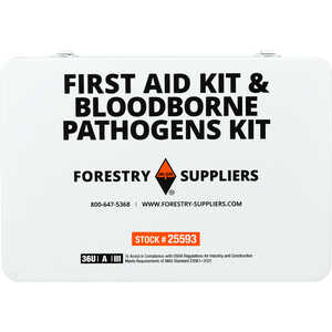 Forestry Suppliers Unitized First Aid, CPR, and Bloodborne Pathogens Kit, 36-Unit