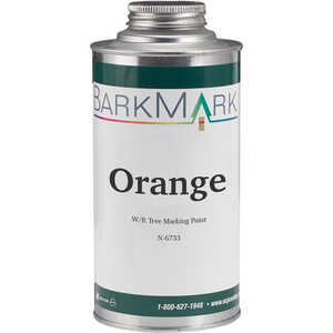 BarkMark Water Clean-Up Tree Marking Paint, Blaze Orange, Quart