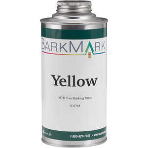 BarkMark Water Clean-Up Tree Marking Paint, Yellow, Quart