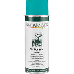 BarkMark Aerosol Tree Marking Paint, Timber Teal, 12 oz. Can