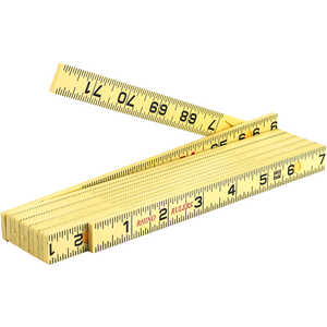 6’ Carpenter’s Ruler, Rhino Rulers Fiberglass Folding Ruler