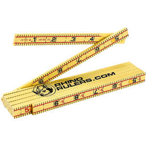 6’ Engineer’s Ruler, Rhino Rulers Fiberglass Folding Ruler