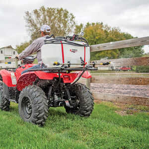 Fimco Pro Series 25-Gallon ATV Sprayer with Stainless Steel 3-Nozzle Broadcast Boom and Quick Release Gun, 4.0 GPM