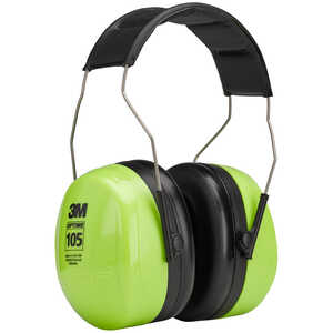 3M Optime 105 Over-the-Head Hi-Viz Earmuffs