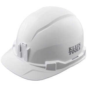 Klein Tools Class E Type 1 Non-Vented Hard Hat, Cap Style, White