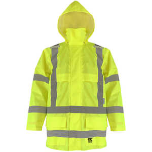 Viking Open Road Hi-Viz Yellow Rain Jacket, Class 3, XX-Large