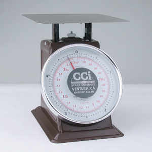 Table Top Dial Scale, 5 lbs. x 1/2 oz./2.2 kg x 10 g