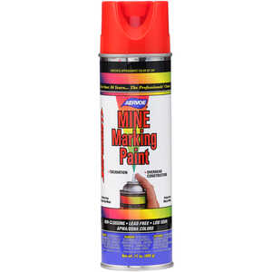 Aervoe Mine Marking Paint, Fluorescent Red