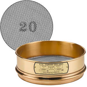 No. 20; 0.850 mm/0.0331” Dual Manufacturing Standard Testing Sieve