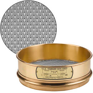 No. 4; 4.75 mm/0.187” Dual Manufacturing Standard Testing Sieve