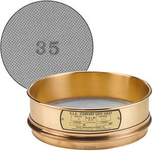 No. 35; 500 µm/0.0197” Dual Manufacturing Standard Testing Sieve