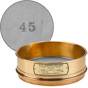 No. 45; 355 µm/0.0139” Dual Manufacturing Standard Testing Sieve