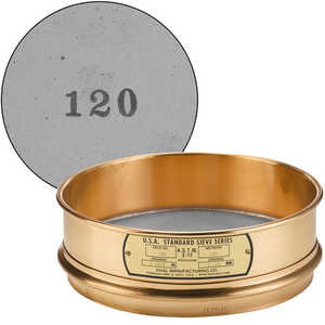 No. 120; 125 µm/0.0049” Dual Manufacturing Standard Testing Sieve