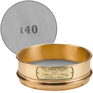 No. 140; 106 µm/0.0041” Dual Manufacturing Standard Testing Sieve