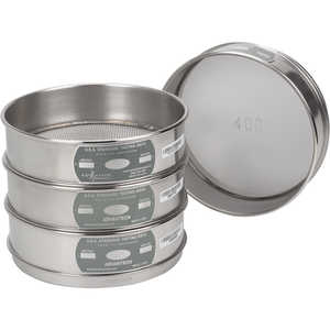 Advantech 8˝ Stainless Steel Testing Sieves<br /><h5>Stainless Steel Frame with Stainless Steel Wire Cloth</h5>