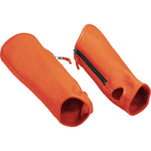 Leather Arm Chaps, Safety Orange, Extended Large