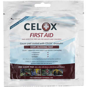 Celox Hemostatic Gauze Pad, 8˝ x 8˝