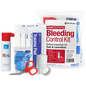 First Aid Only Bleeding Control Kit with SEAL Hemostatic Wound Spray