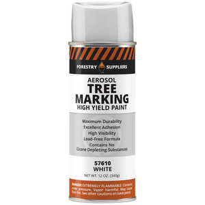 Forestry Suppliers Aerosol Tree Marking Paint, 12 oz., White