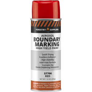Forestry Suppliers Aerosol Red Boundary Paint