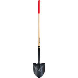 Corona Boron Steel Round Point Shovel, 14 Gauge Steel, Hardwood Handle