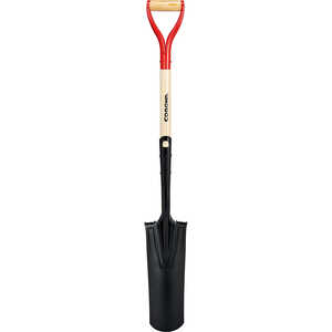 Corona Boron Steel D-Grip Drain Spade, Hardwood Handle