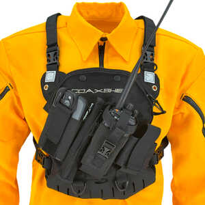 Coaxsher LS-1 Response Radio Chest Harness, Black