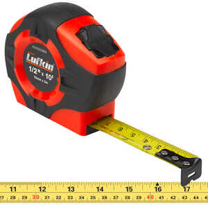 Lufkin HI-VIZ Tape, 10´L x 1/2˝W (3m L x 13mm W) English/Metric