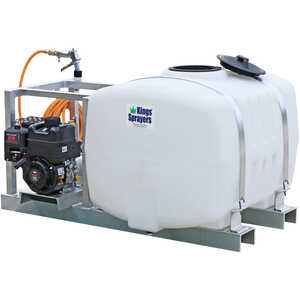 King’s Sprayers 100-Gallon Skid Sprayer w/5 hp Briggs and Stratton Vanguard Engine, 4-Roller Pump
