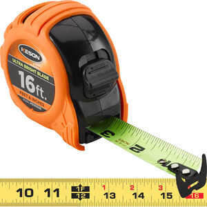 Keson Ultra Bright Blade Measuring Tape – Model PG1816UB, 16´L  x 1˝W